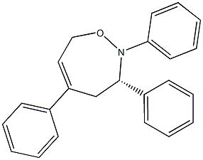 (3S)-2,3,5-Triphenyl-2,3,4,7-tetrahydro-1,2-oxazepine Struktur