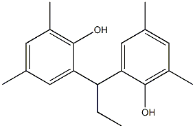 2,2'-(1,1-Propanediyl)bis(4,6-dimethylphenol) Struktur