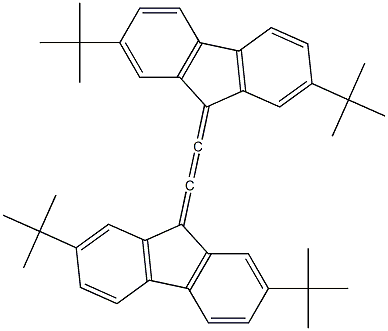 1,2-Bis(2,7-di-tert-butyl-9H-fluoren-9-ylidene)ethene Struktur