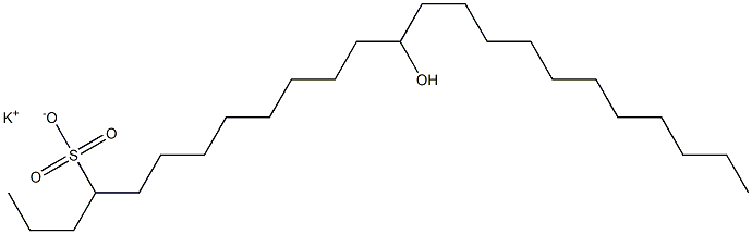 13-Hydroxytetracosane-4-sulfonic acid potassium salt Struktur