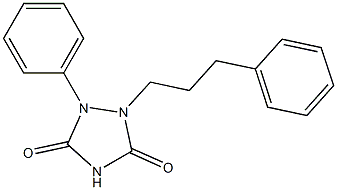 1-Phenyl-2-(3-phenylpropyl)-1,2,4-triazolidine-3,5-dione Struktur