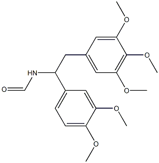 N-[1-(3,4-Dimethoxyphenyl)-2-(3,4,5-trimethoxyphenyl)ethyl]formamide Struktur