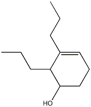 2,3-Dipropyl-3-cyclohexen-1-ol Struktur