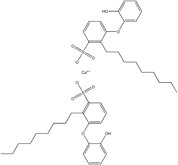 Bis(2'-hydroxy-2-nonyl[oxybisbenzene]-3-sulfonic acid)calcium salt Struktur