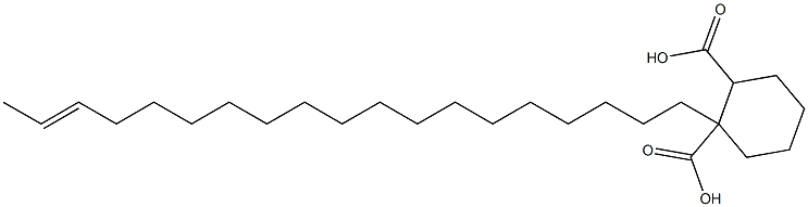 Cyclohexane-1,2-dicarboxylic acid hydrogen 1-(17-nonadecenyl) ester Struktur