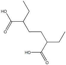 2,5-Diethyladipic acid Struktur