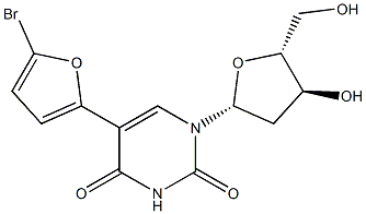 5-(5-Bromo-2-furanyl)-2'-deoxyuridine Struktur