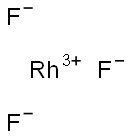 Rhodium(III) trifluoride Struktur