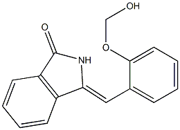 (Z)-2,3-Dihydro-3-(2-hydroxy-methoxybenzylidene)-1H-isoindol-1-one Struktur