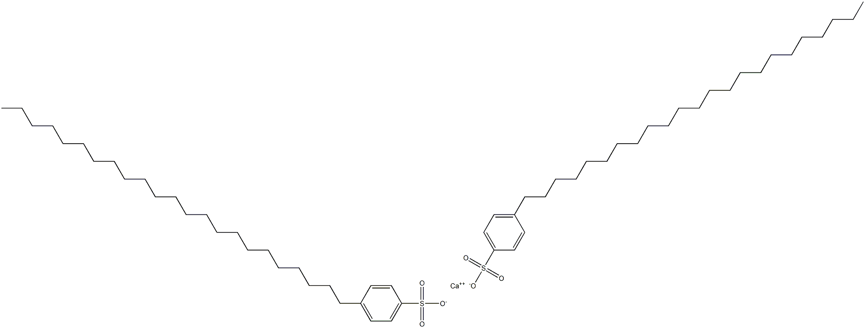 Bis(4-tricosylbenzenesulfonic acid)calcium salt Struktur