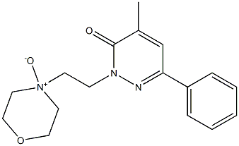 4-[2-(2,3-Dihydro-4-methyl-3-oxo-6-phenylpyridazin-2-yl)ethyl]morpholine 4-oxide Struktur