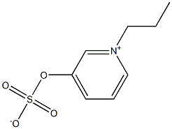 1-Propyl-3-(sulfonatooxy)pyridinium Struktur