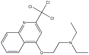 2-Trichloromethyl-4-(2-diethylaminoethoxy)quinoline Struktur