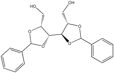 2-O,3-O:4-O,5-O-Dibenzylidene-D-glucitol Struktur