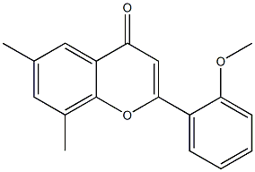 2-(2-Methoxyphenyl)-6,8-dimethyl-4H-1-benzopyran-4-one Struktur