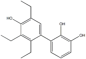 2',3',5'-Triethyl-1,1'-biphenyl-2,3,4'-triol Struktur