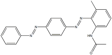 3'-Methyl-2'-[4-(phenylazo)phenylazo]acetanilide Struktur