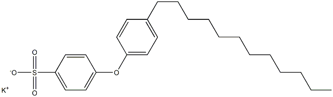 4-(4-Dodecylphenoxy)benzenesulfonic acid potassium salt Struktur