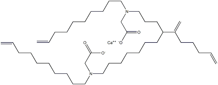 Bis[N,N-di(9-decenyl)glycine]calcium salt Struktur