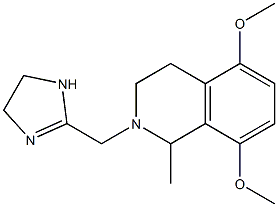 2-[[(1,2,3,4-Tetrahydro-5,8-dimethoxy-1-methylisoquinolin)-2-yl]methyl]-4,5-dihydro-1H-imidazole Struktur