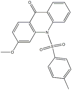 6-Methoxy-10-(p-toluenesulfonyl)-9(10H)-acridone Struktur