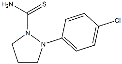 (Tetrahydro-2-(4-chlorophenyl)-1H-pyrazole)-1-carbothioamide Struktur