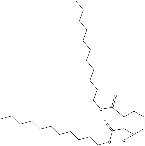 7-Oxabicyclo[4.1.0]heptane-1,2-dicarboxylic acid diundecyl ester Struktur