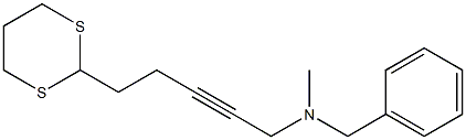 5-(1,3-Dithian-2-yl)-N-benzyl-N-methyl-2-pentyn-1-amine Struktur