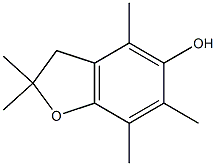 2,2,4,6,7-Pentamethylcoumaran-5-ol Struktur