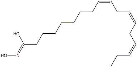 (9Z,12Z,15Z)-9,12,15-Octadecatrienehydroximic acid Struktur