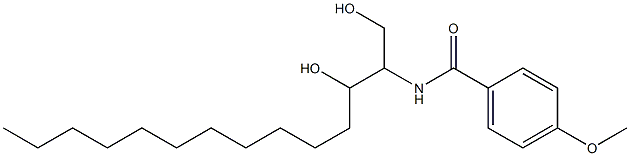 N-(1,3-Dihydroxytetradecan-2-yl)-4-methoxybenzamide Struktur