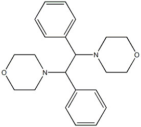 4,4'-(1,2-Diphenylethylene)bismorpholine Struktur