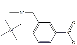 3-Nitro-N,N-dimethyl-N-(trimethylsilylmethyl)benzenemethanaminium Struktur