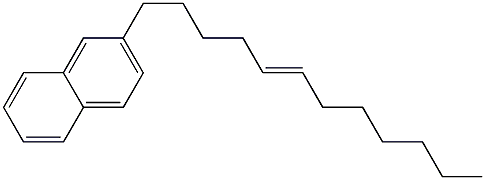 2-(5-Dodecenyl)naphthalene Struktur