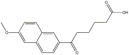 6-Oxo-6-[6-methoxy-2-naphtyl]hexanoic acid Struktur