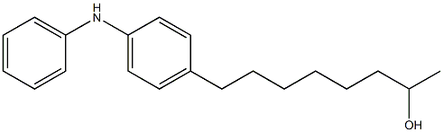 4-(7-Hydroxyoctyl)phenylphenylamine Struktur