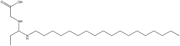 N-[1-(Octadecylamino)propyl]aminoacetic acid Struktur