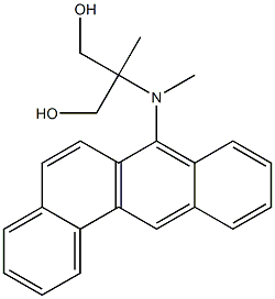 2-[(Benz[a]anthracen-7-yl)methylamino]-2-methyl-1,3-propanediol Struktur