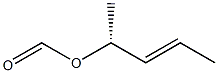 [E,R,(+)]-3-Pentene-2-ol formate Struktur