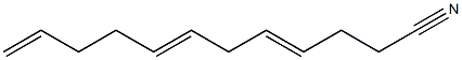 4,7,11-Dodecatrienenitrile Struktur