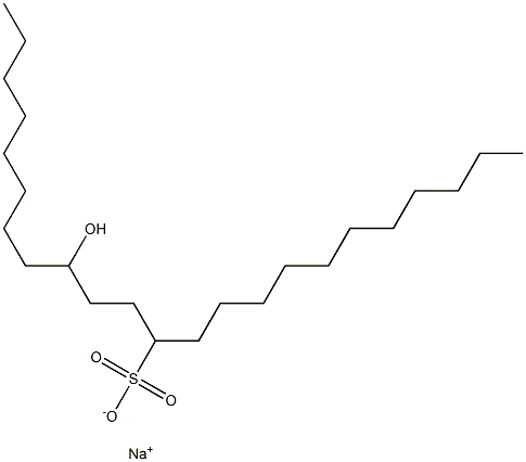 9-Hydroxytricosane-12-sulfonic acid sodium salt Struktur