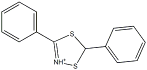 3,5-Diphenyl-1,4,2-dithiazole-2-cation Struktur