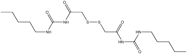 1,1'-(Dithiobismethylenebiscarbonyl)bis[3-pentylurea] Struktur