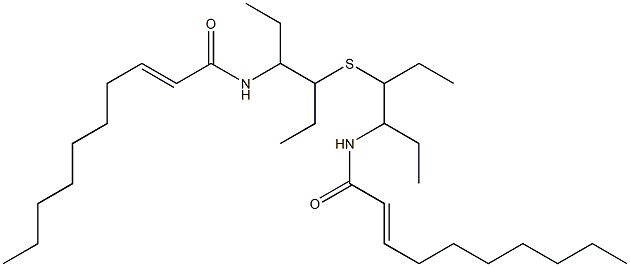 2-[[(2E)-2-Decenoyl]amino]ethylbutyl sulfide Struktur