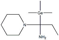 1-(Trimethylgermyl)-1-piperidinopropan-1-amine Struktur