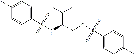 (-)-N-[(S)-1-(p-Toluenesulfonyloxymethyl)-2-methylpropyl]-p-toluenesulfonamide Struktur