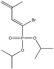 [(1Z)-1-Bromo-3-methyl-1,3-butadienyl]phosphonic acid diisopropyl ester Struktur