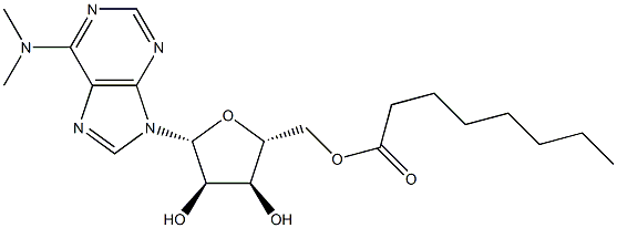 N,N-Dimethyl-5'-O-octanoyladenosine Struktur