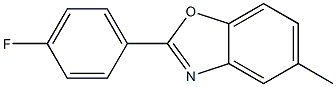 2-(4-Fluorophenyl)-5-methylbenzoxazole Struktur