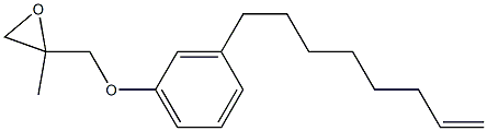 3-(7-Octenyl)phenyl 2-methylglycidyl ether Struktur